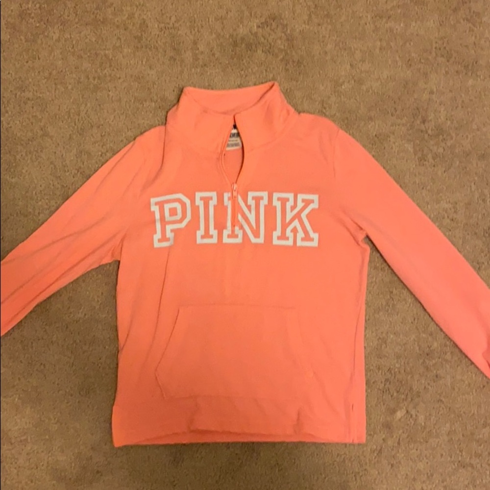 PINK 3 Quarter Neck Sweatshirt